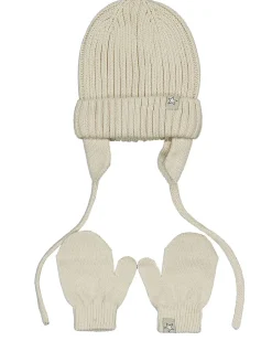 Bonnet avec moufles - Beige