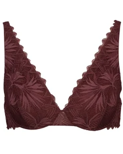 Plunge Soutien-gorge non paddé - Marron