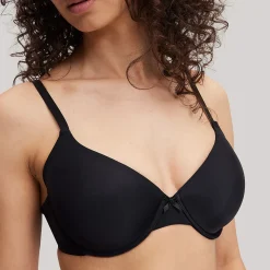 Plunge Soutien-gorge padd� - Noir